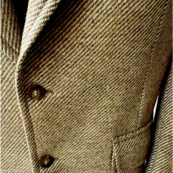 Threadneedle Street classic men’s tan virgin wool blazer in size 44 or X-Large - Picture 6 of 16
